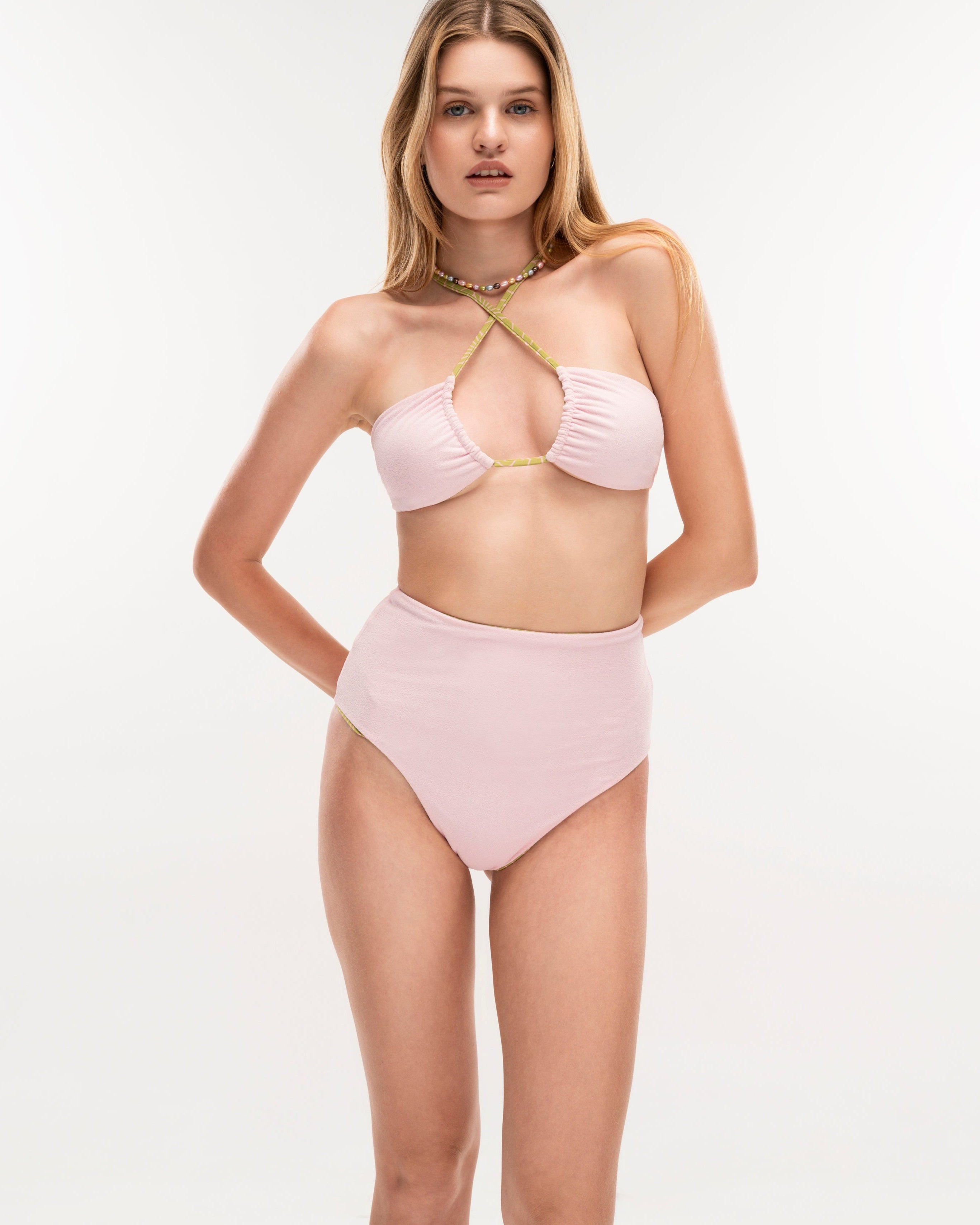 Shell Marshmallow double face bikini
