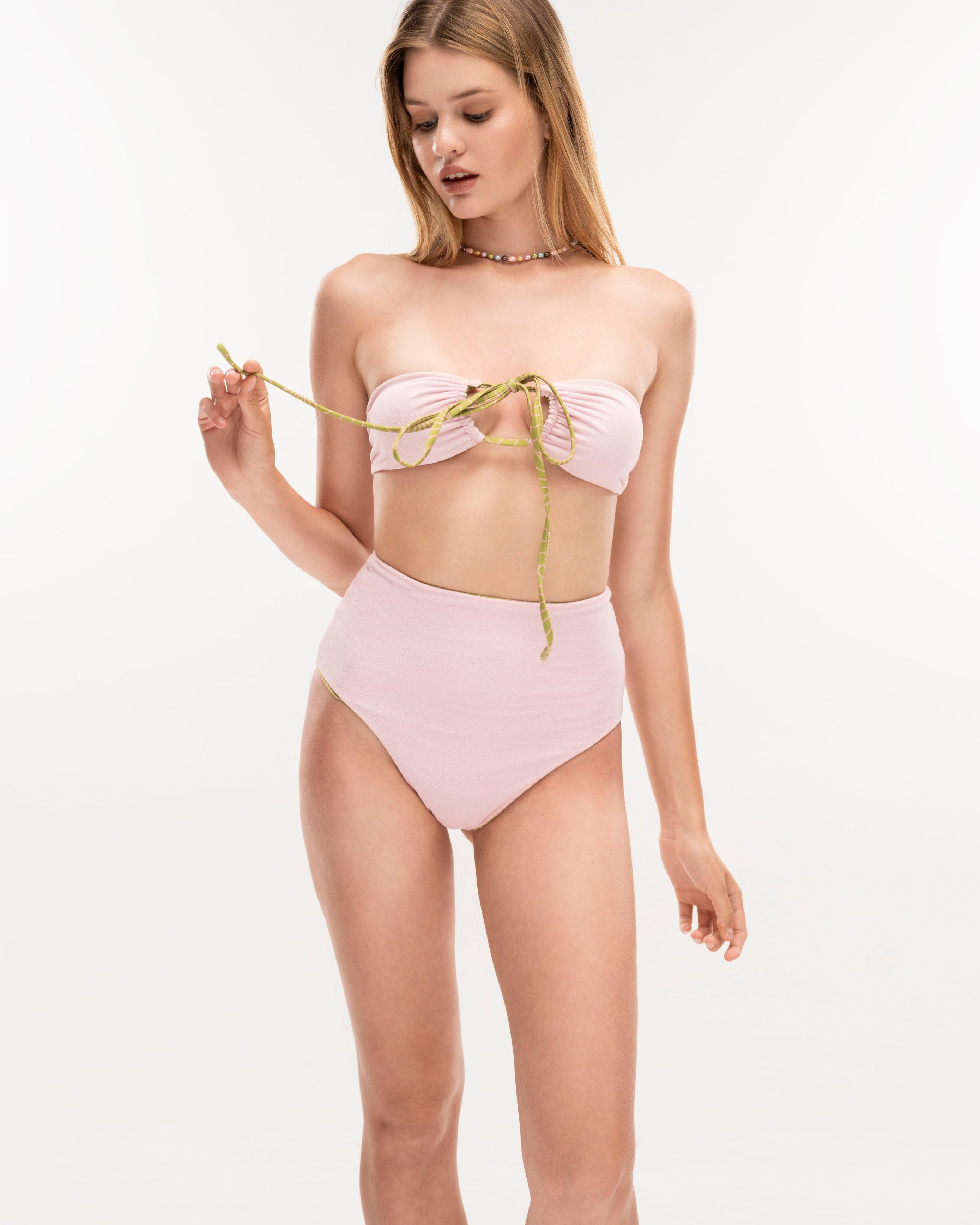 Shell Marshmallow double face bikini