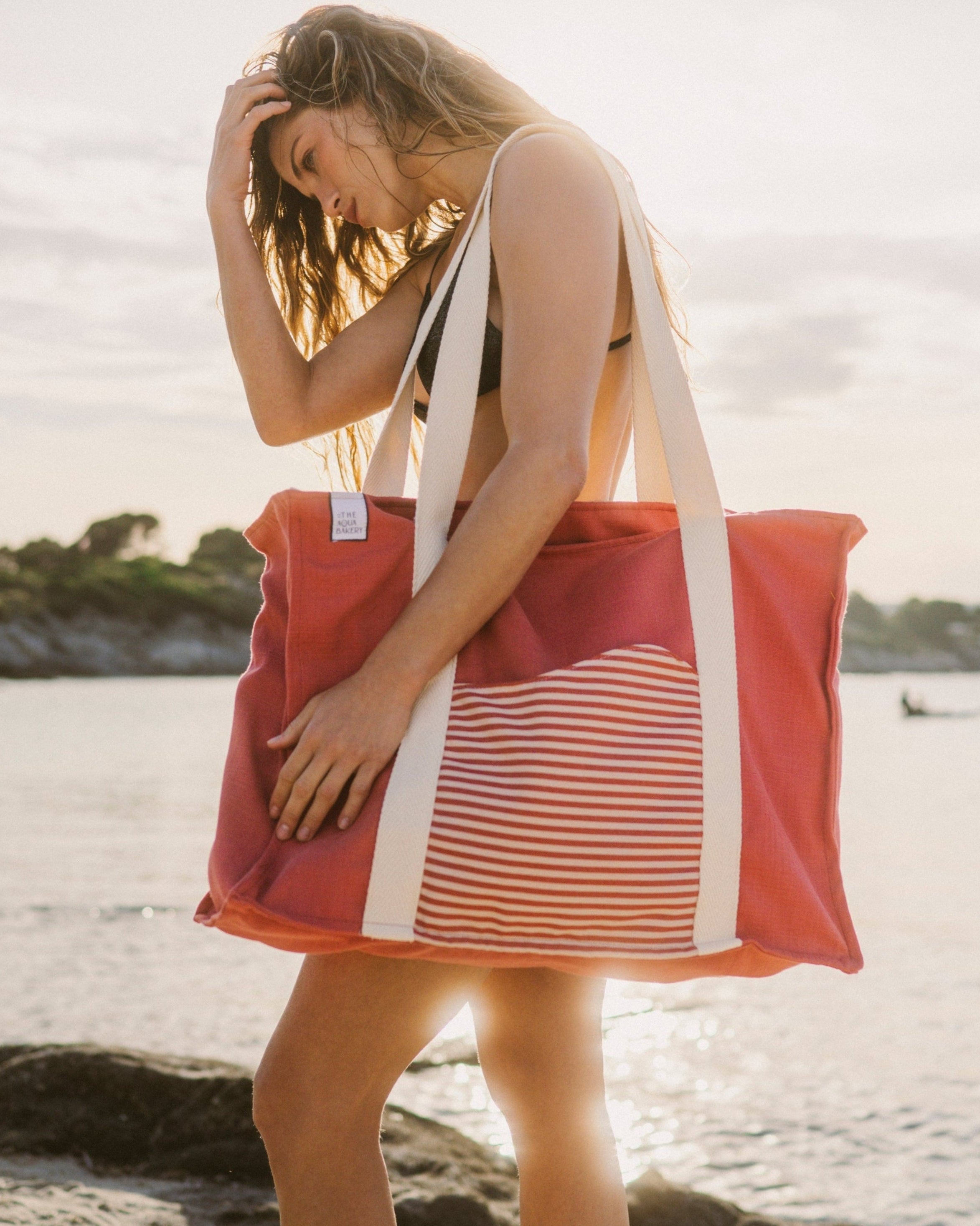 The Oversized Aprox bag in stripes