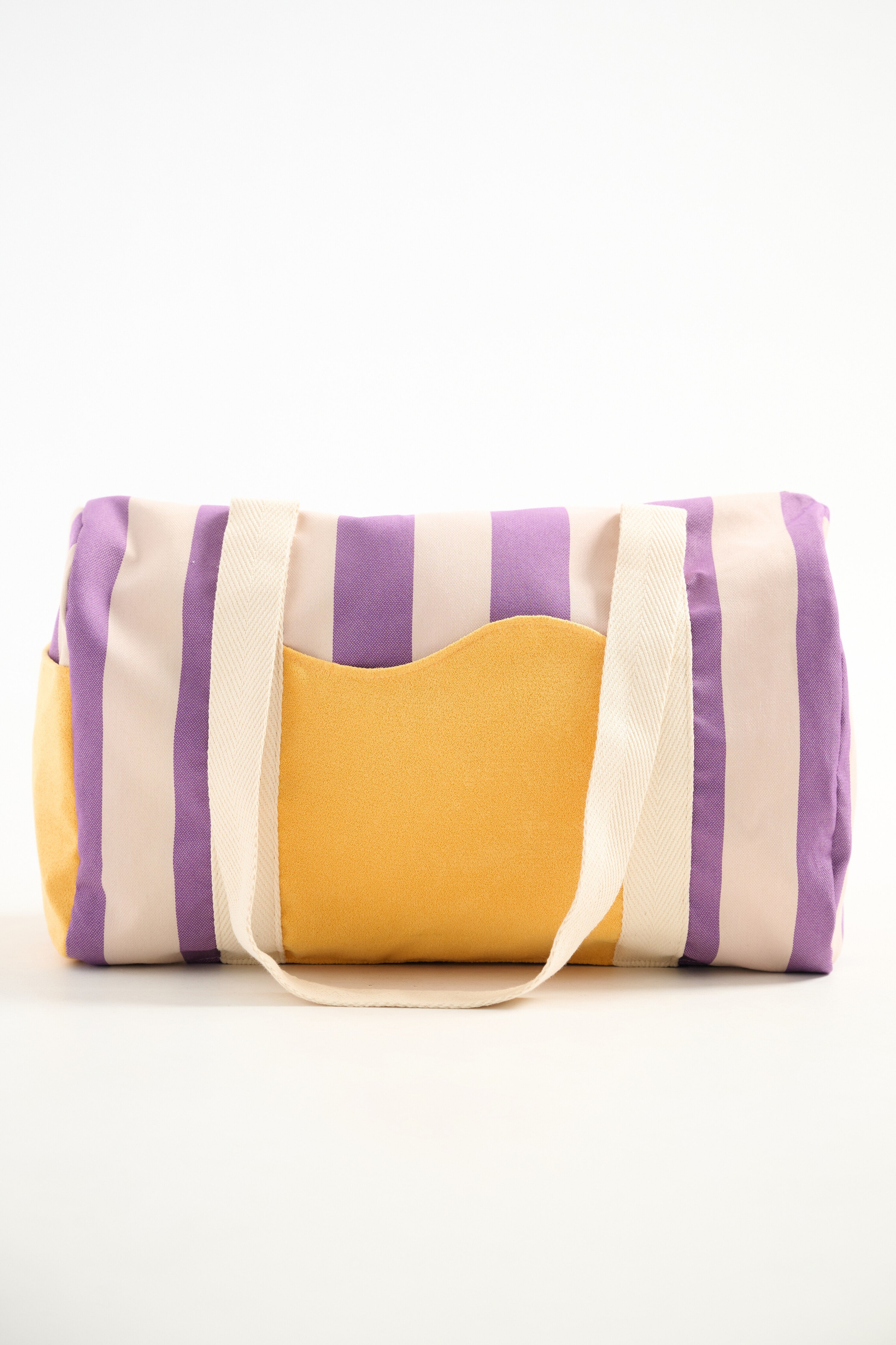 Weekend bag in lavender stripes
