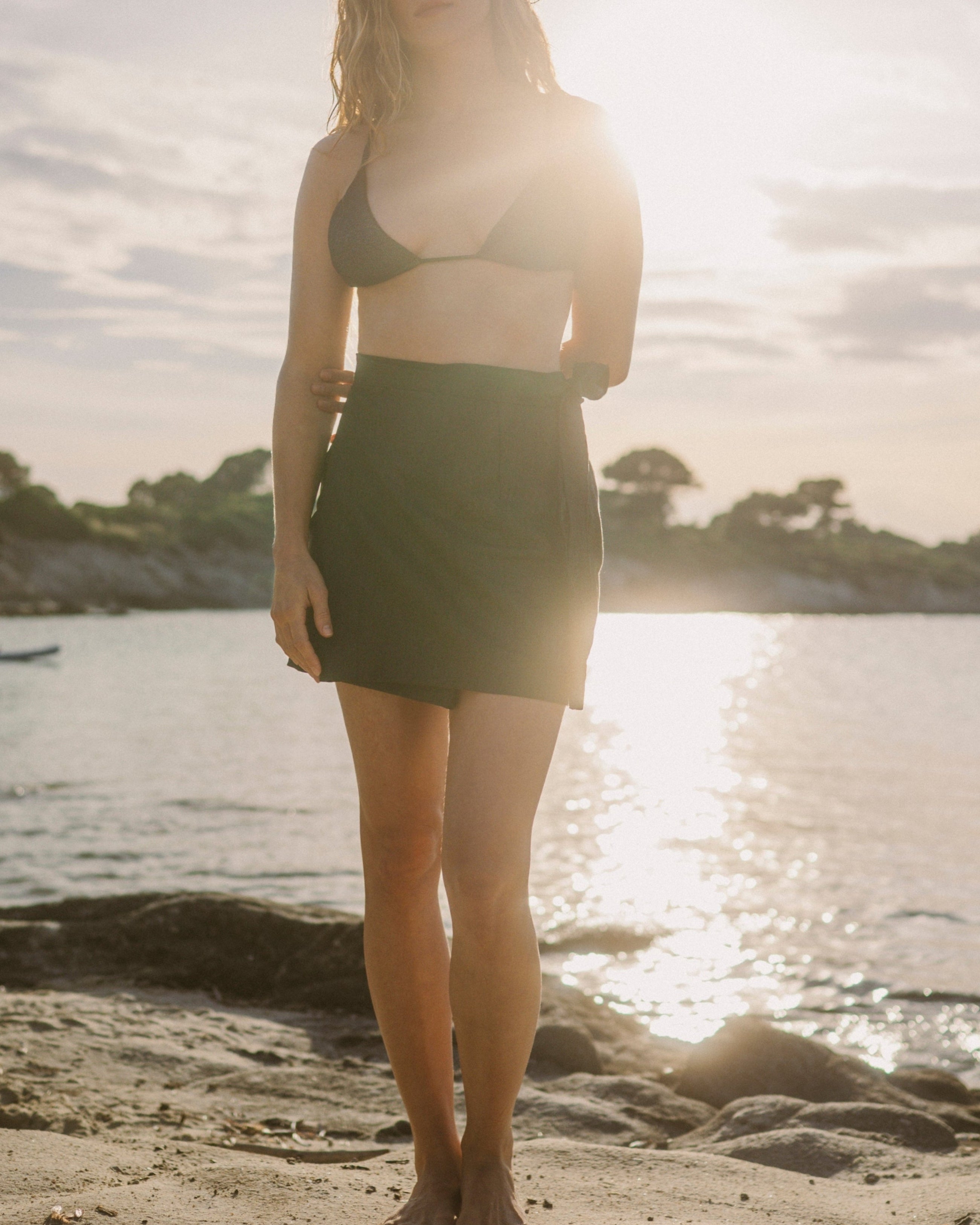 Sugarcover noir wrap skirt