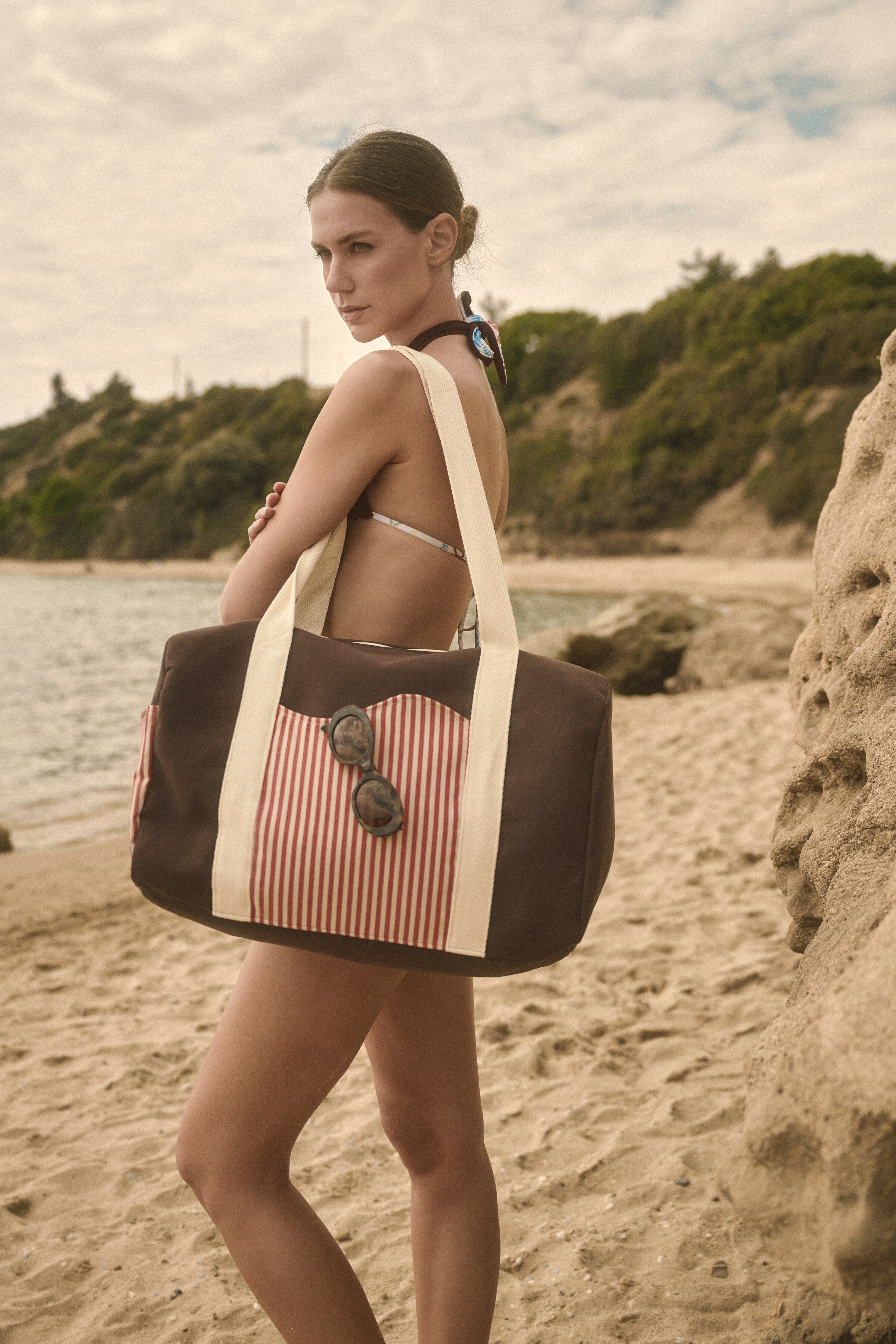 Weekend bag in chocolate