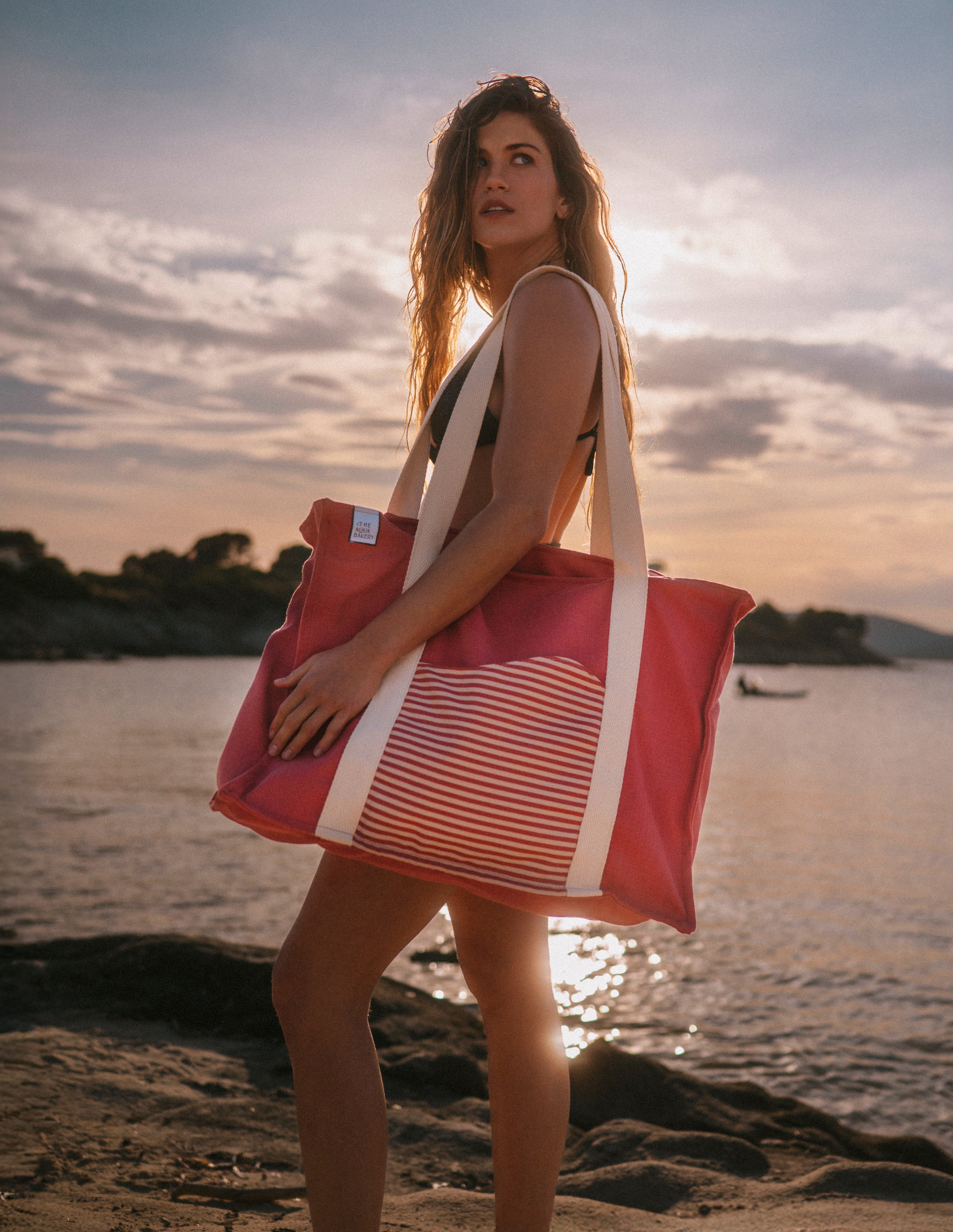 The Oversized Aprox bag in stripes