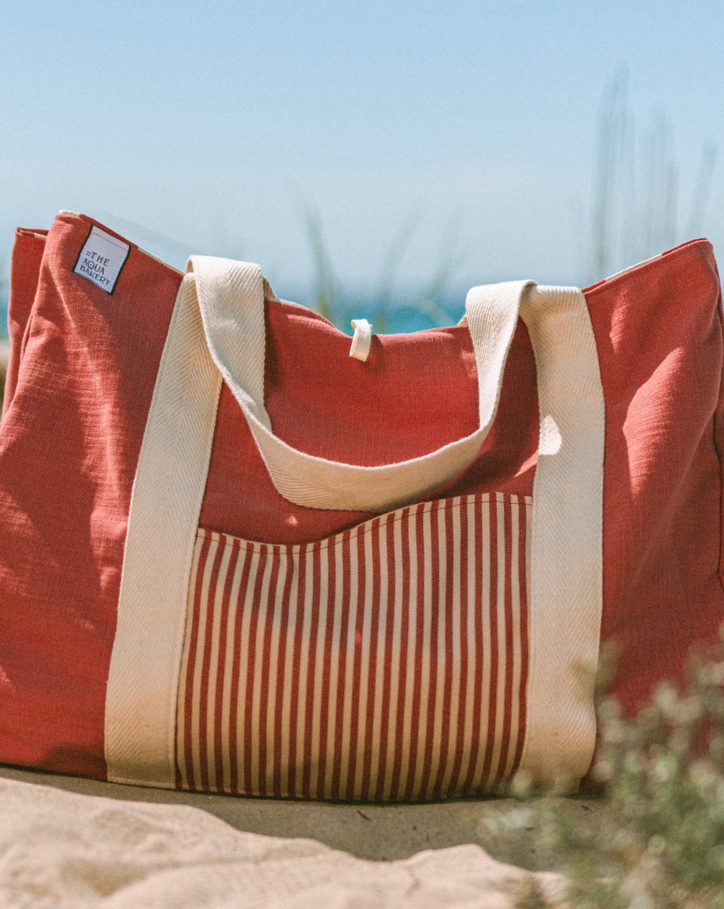 The Oversize Aprox bag in stripes