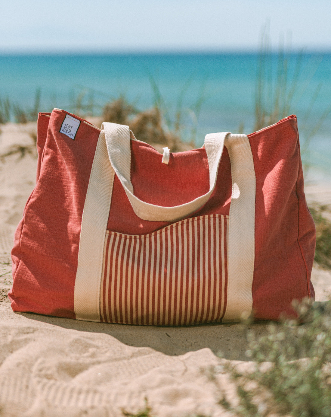 The Oversize Aprox bag in stripes