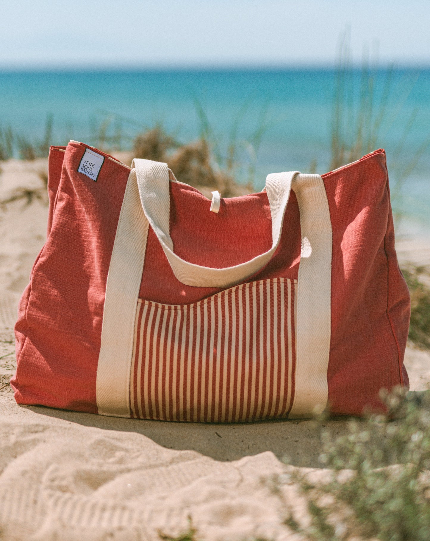 The Oversize Aprox bag in stripes