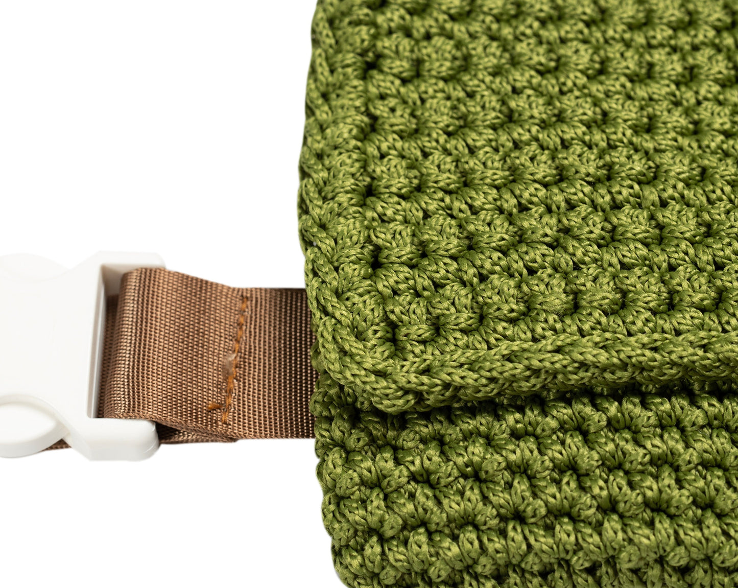 Knitted waist purse (green)