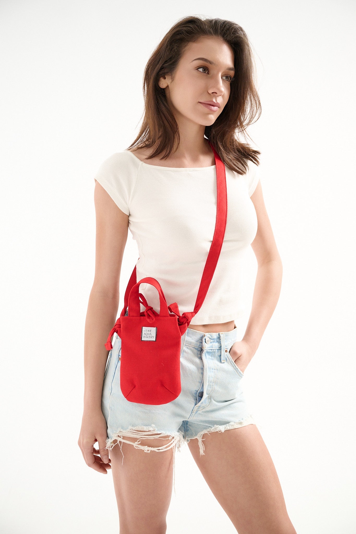 Cannoli phone bag in red