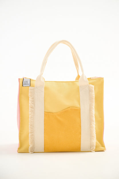 Battenberg  tote bag pastel