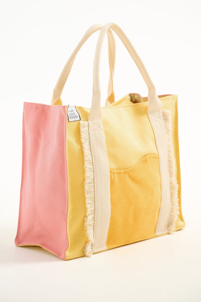 Battenberg  tote bag pastel