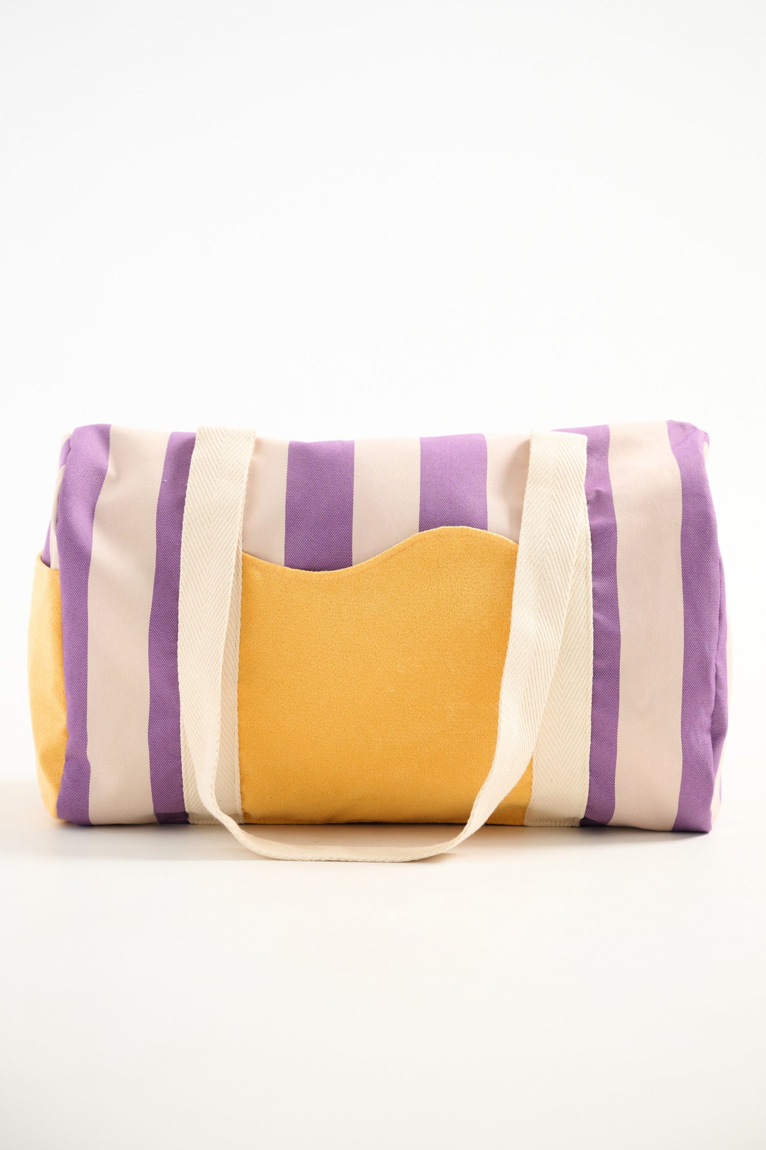 Weekend bag in lavender stripes