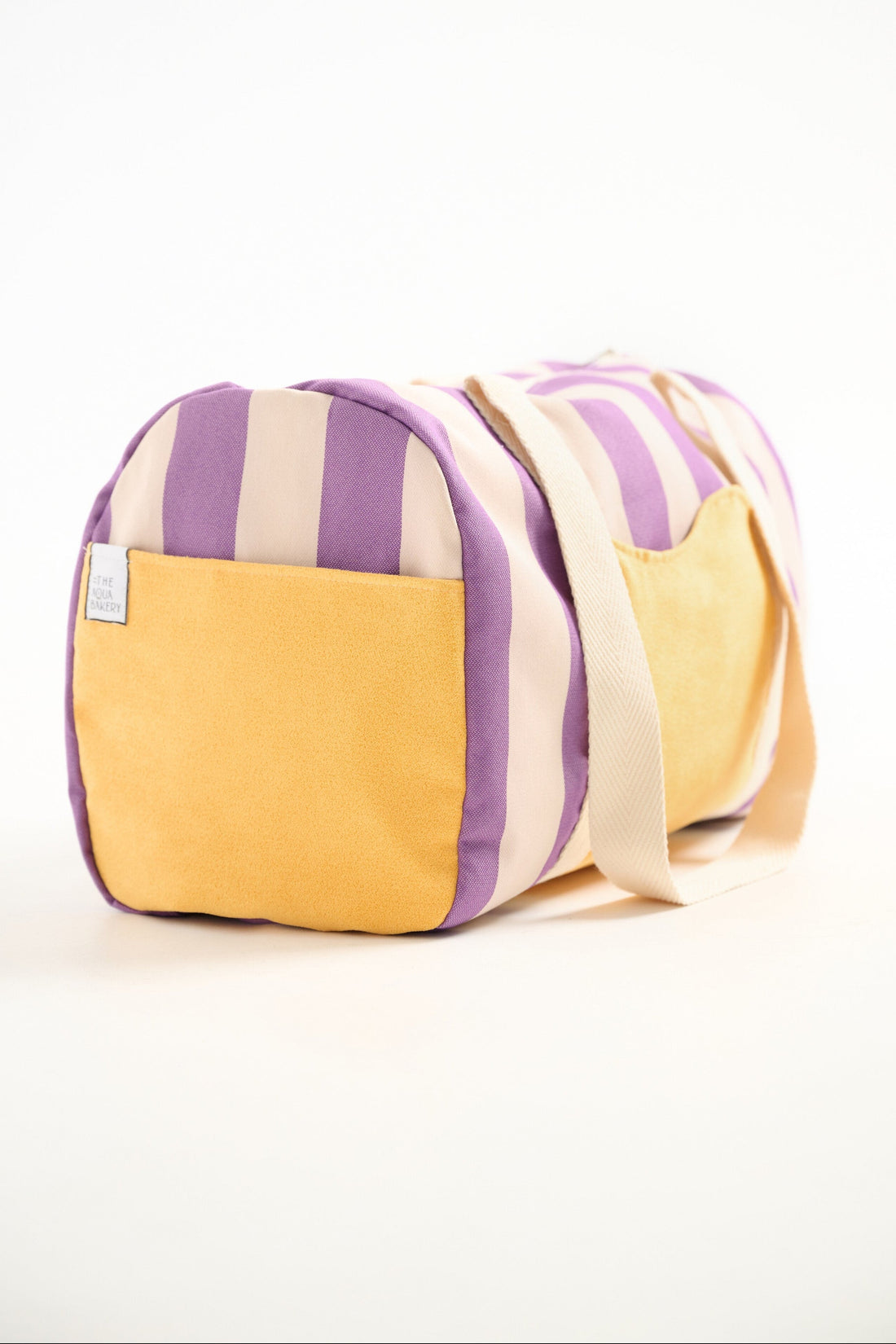 Weekend bag in lavender stripes