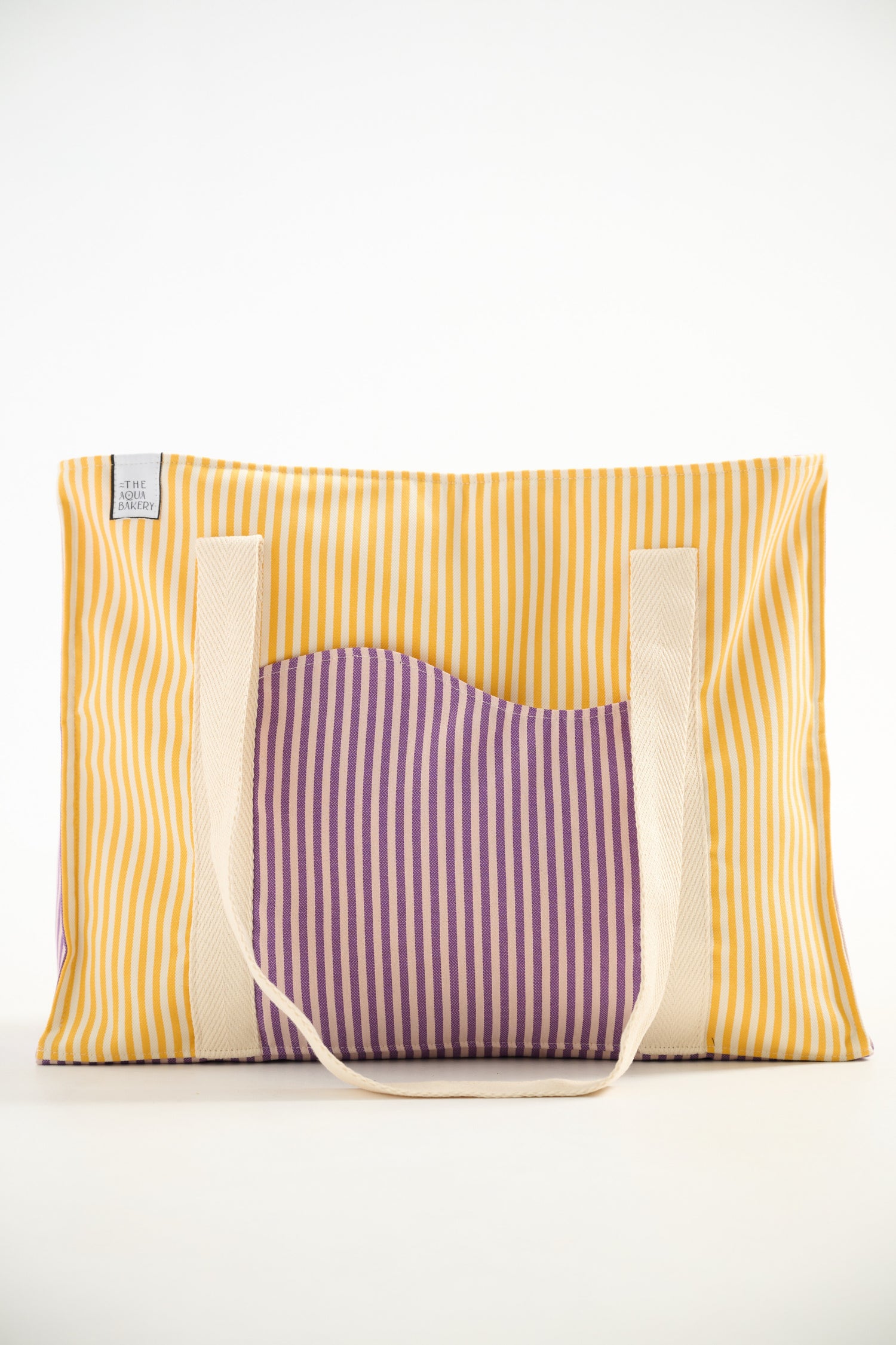 The Oversized Aprox bag in yellow stripes