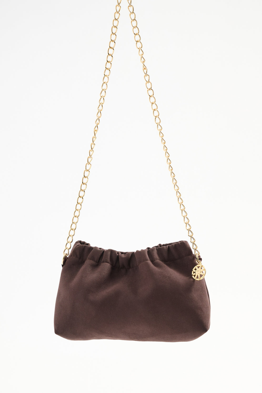 Éclair chain bag in chocolate