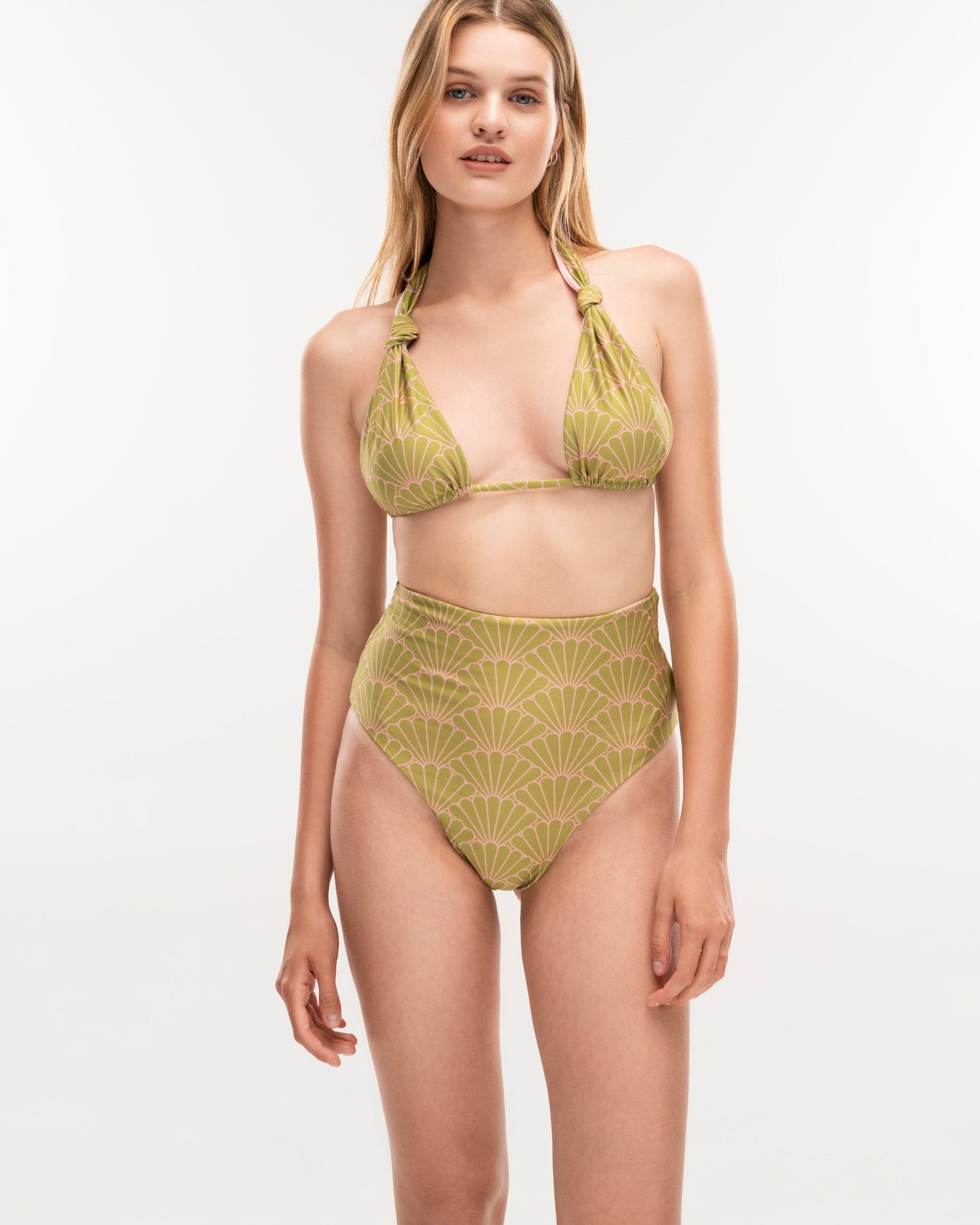 Shell Marshmallow double face bikini