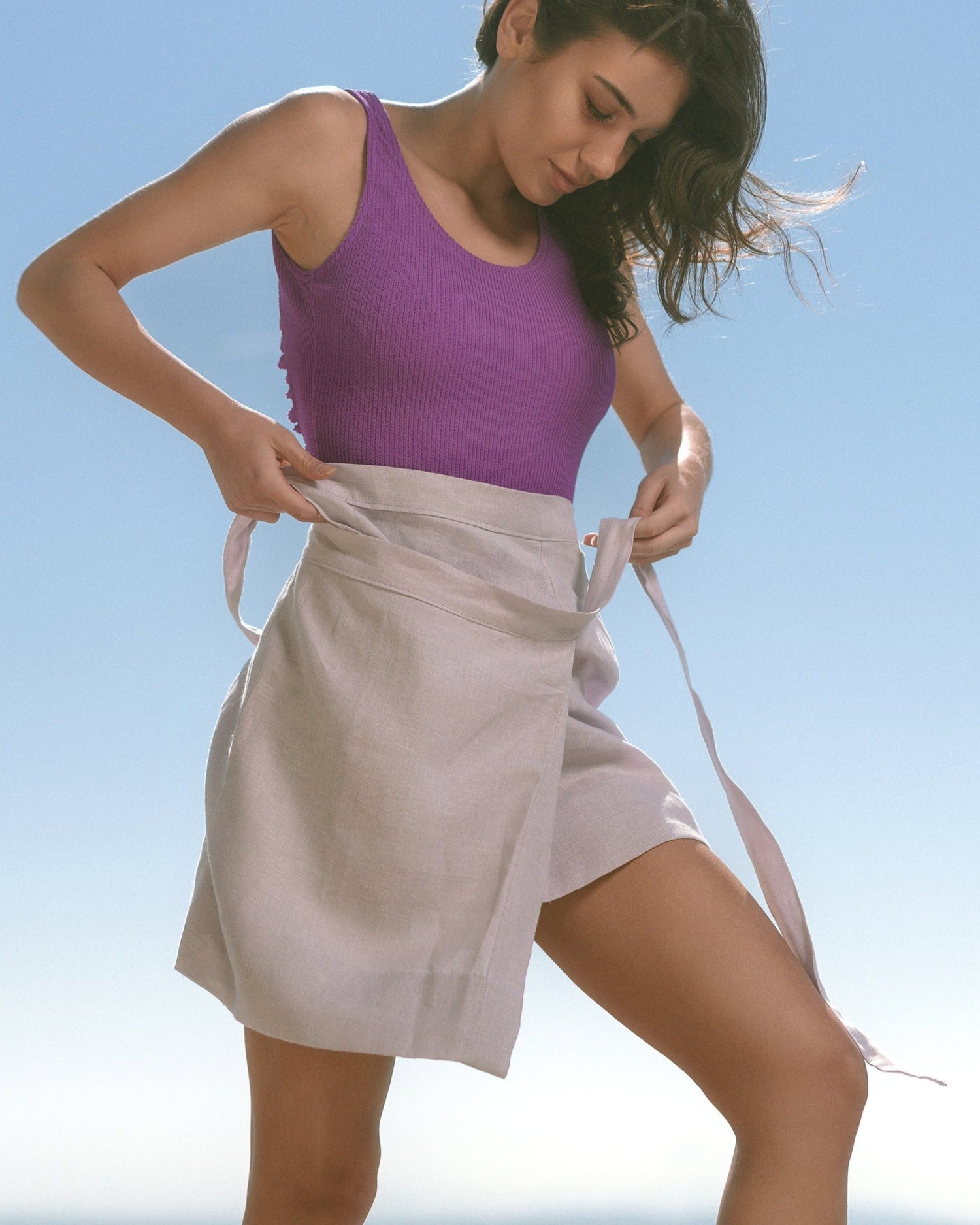 Sugarcover Lavender wrap skirt