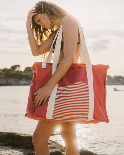 The Oversized Aprox bag in stripes