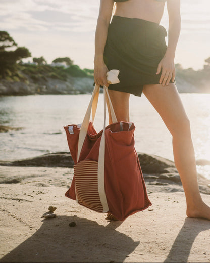 The Oversized Aprox bag in stripes